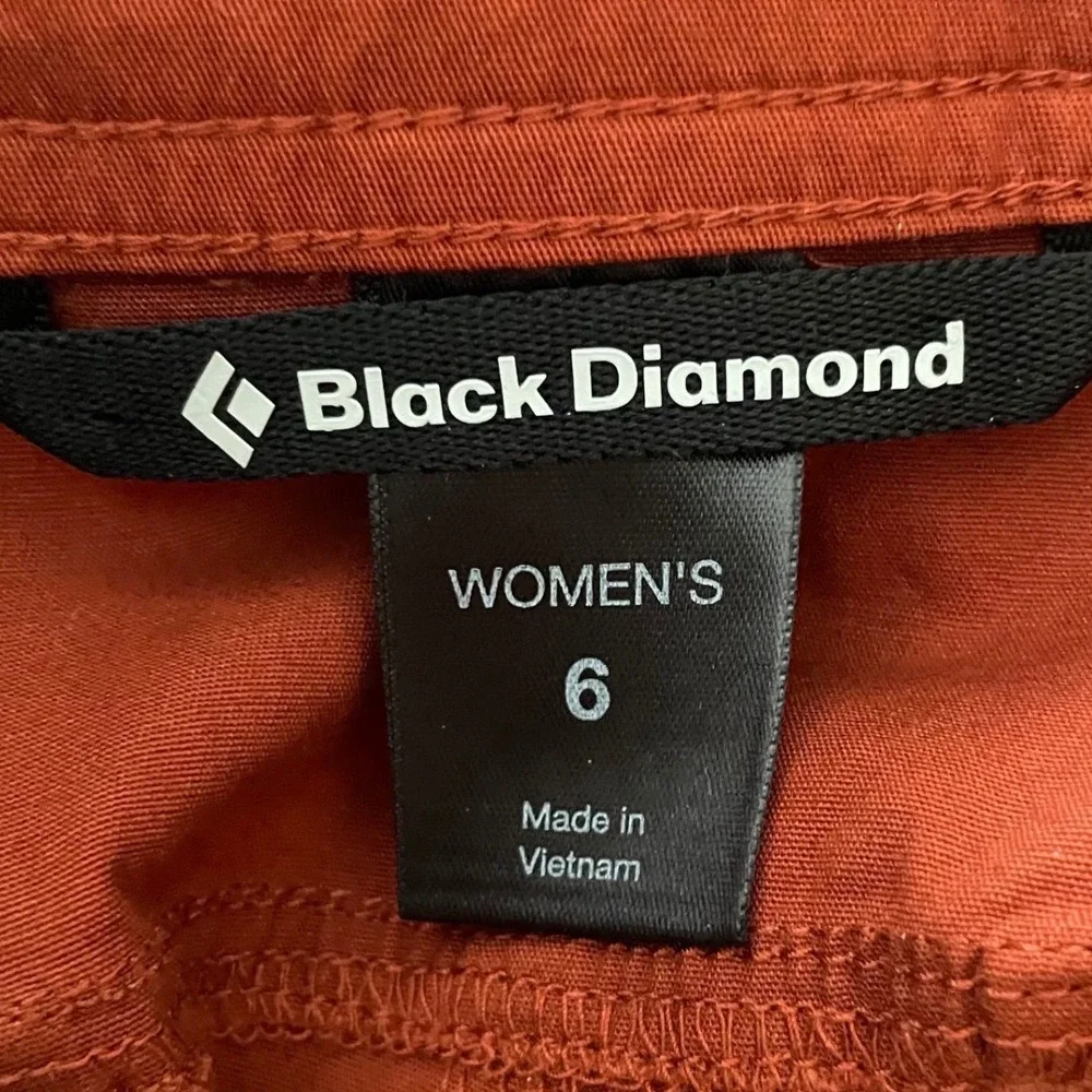 Black Diamond Women's 6 Credo Shorts Burnt Sienna Organic Cotton Stretch NEW - Picture 8 of 10